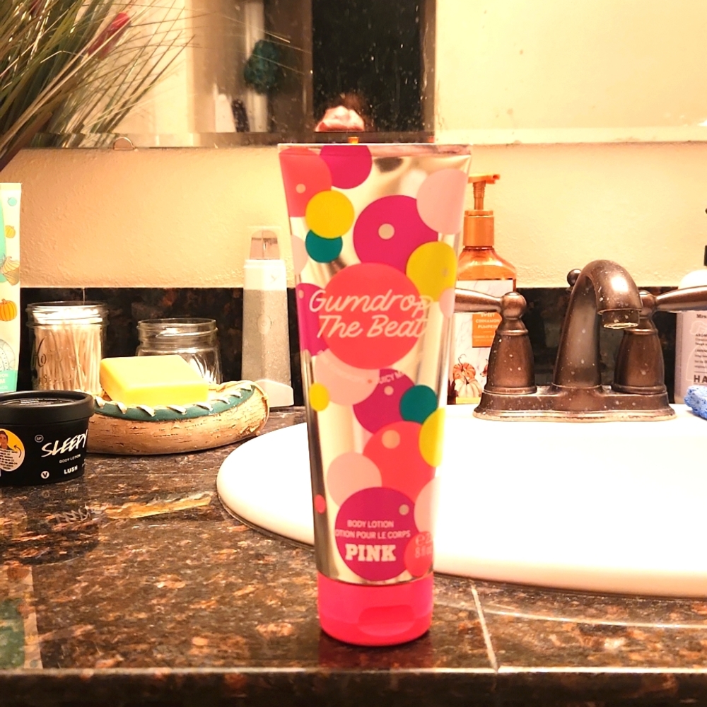 Victoria's Secret PINK "I Love Candy" Gumdrop The Beat Scented Lotion🍭